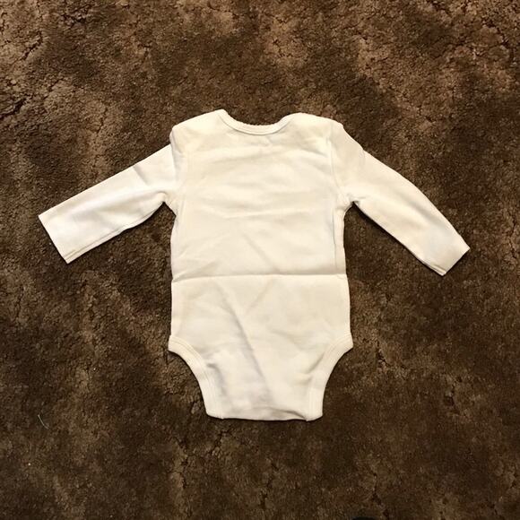 NWT Carter’s Set of 3 White Girl's Long Sleeve Bodysuits (3 Months) - Picture 10 of 16